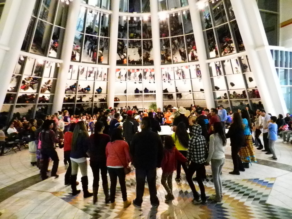Sisters in Spirit Vigil and Round Dance held at First Nations University (Photo by Chris Tyrone Ross)